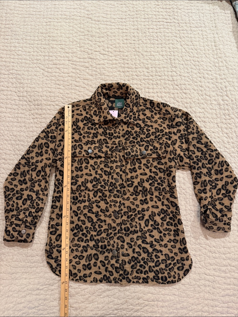 wild fable Leopard Print Shacket in Tan and Black